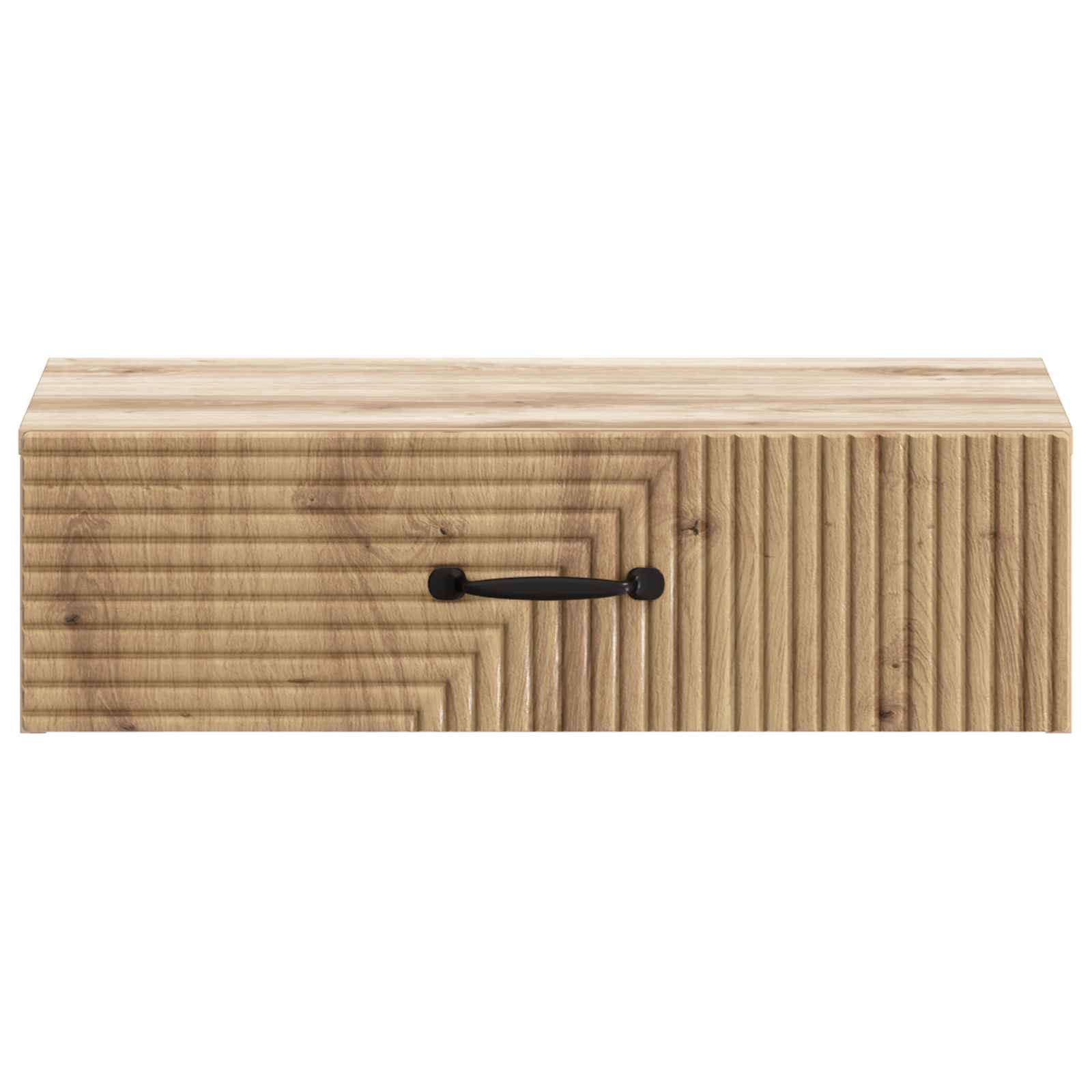 Wandmontage Zijtafel Artisanaal eiken 59 x 34,5 x 17 cm