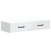 Wandtafel wit 87,5x34,5x17 cm bewerkt hout