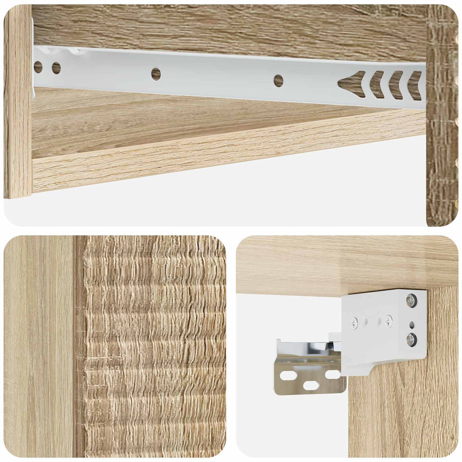 Wandmontage Zijtafel Sonoma Eiken 87,5 x 34,5 x 17 cm