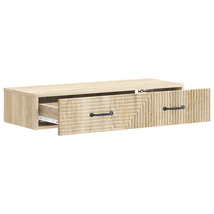 Wandmontage Zijtafel Sonoma Eiken 87,5 x 34,5 x 17 cm