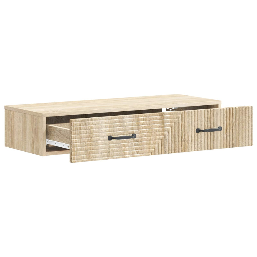 Wandmontage Zijtafel Sonoma Eiken 87,5 x 34,5 x 17 cm