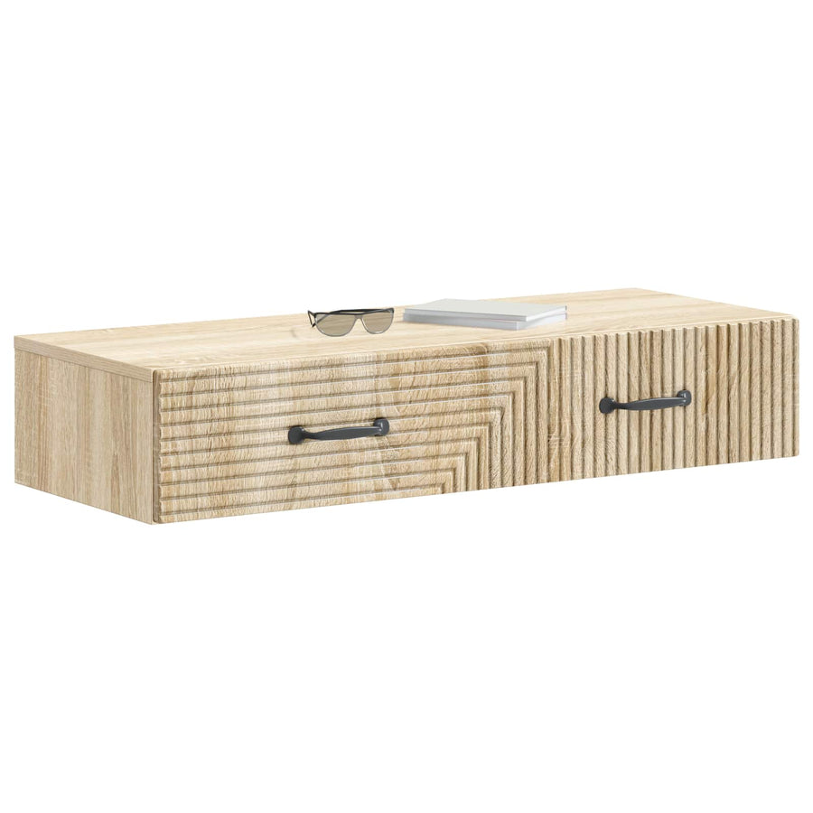 Wandmontage Zijtafel Sonoma Eiken 87,5 x 34,5 x 17 cm
