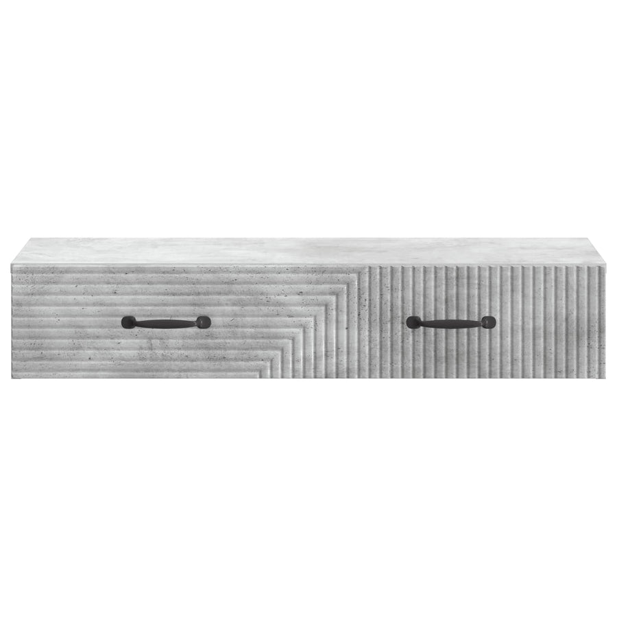 Wandmontage Zijtafel Betongrijs 87,5 x 34,5 x 17 cm