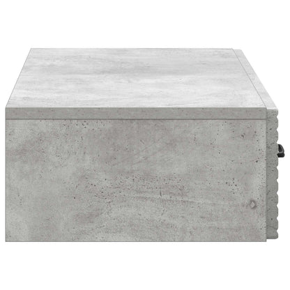 Wandmontage Zijtafel Betongrijs 87,5 x 34,5 x 17 cm