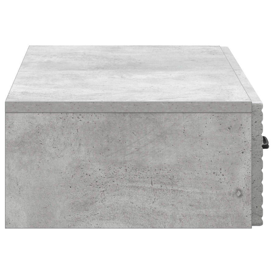 Wandmontage Zijtafel Betongrijs 87,5 x 34,5 x 17 cm