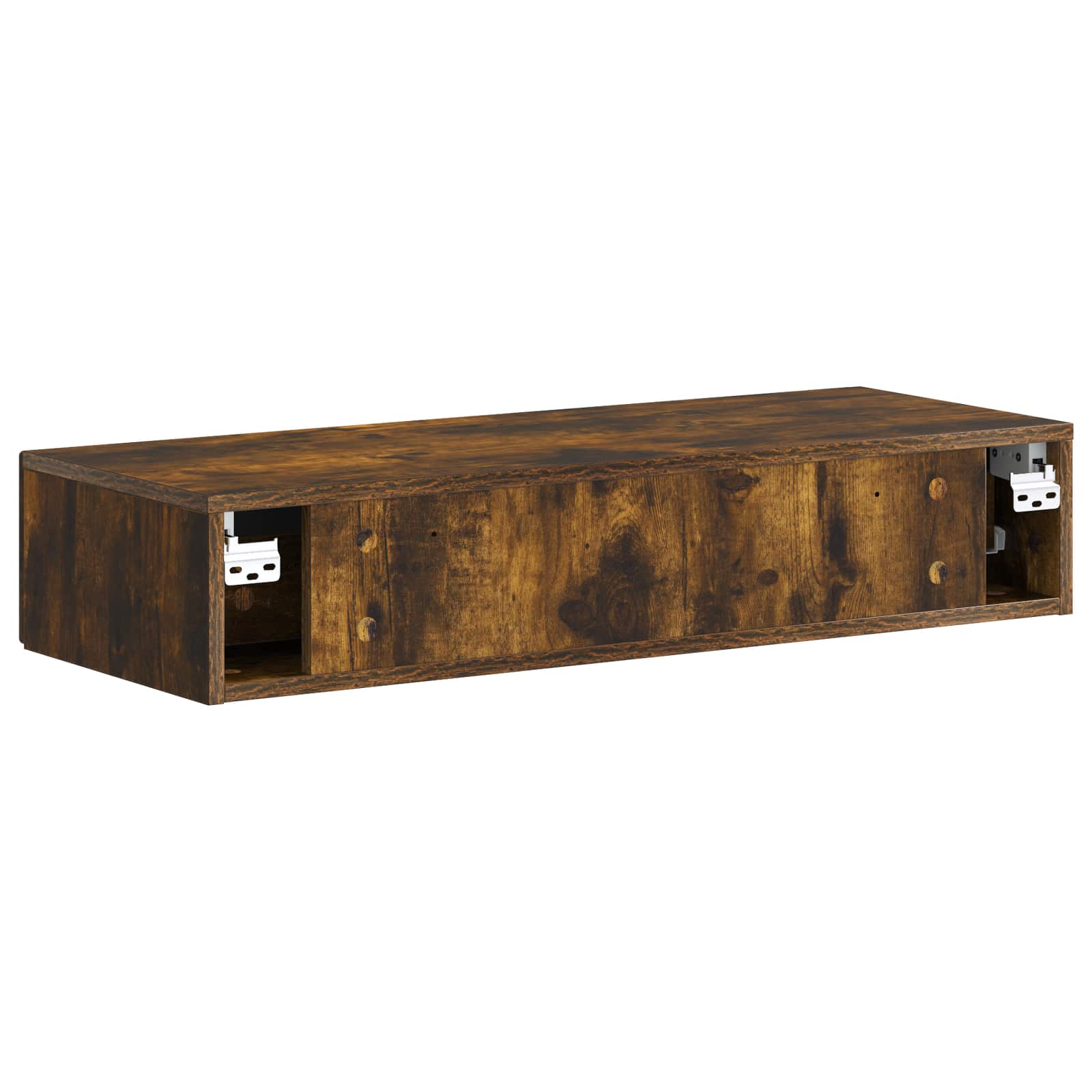 Wandmontage Zijtafel Gerookt eiken 87,5 x 34,5 x 17 cm