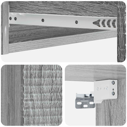 Wandmontage Zijtafel Grijs sonoma 87,5 x 34,5 x 17 cm