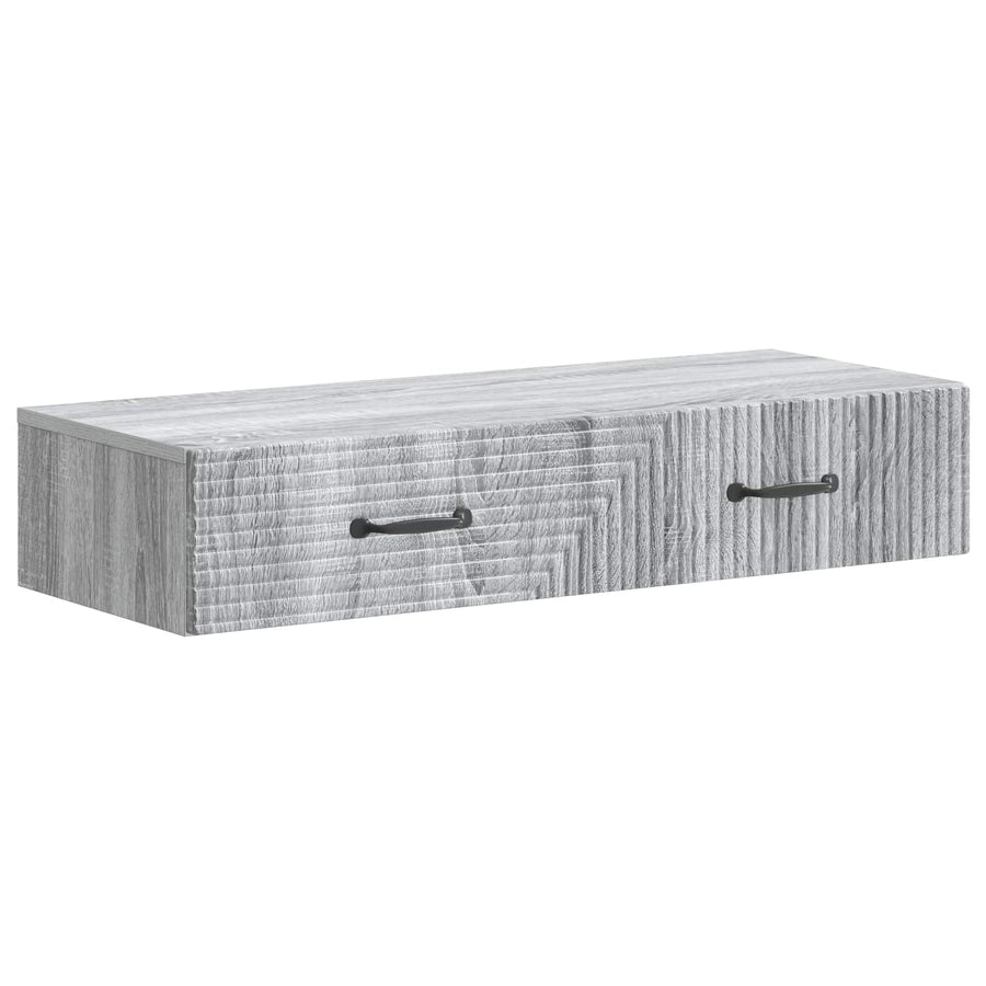 Wandmontage Zijtafel Grijs sonoma 87,5 x 34,5 x 17 cm