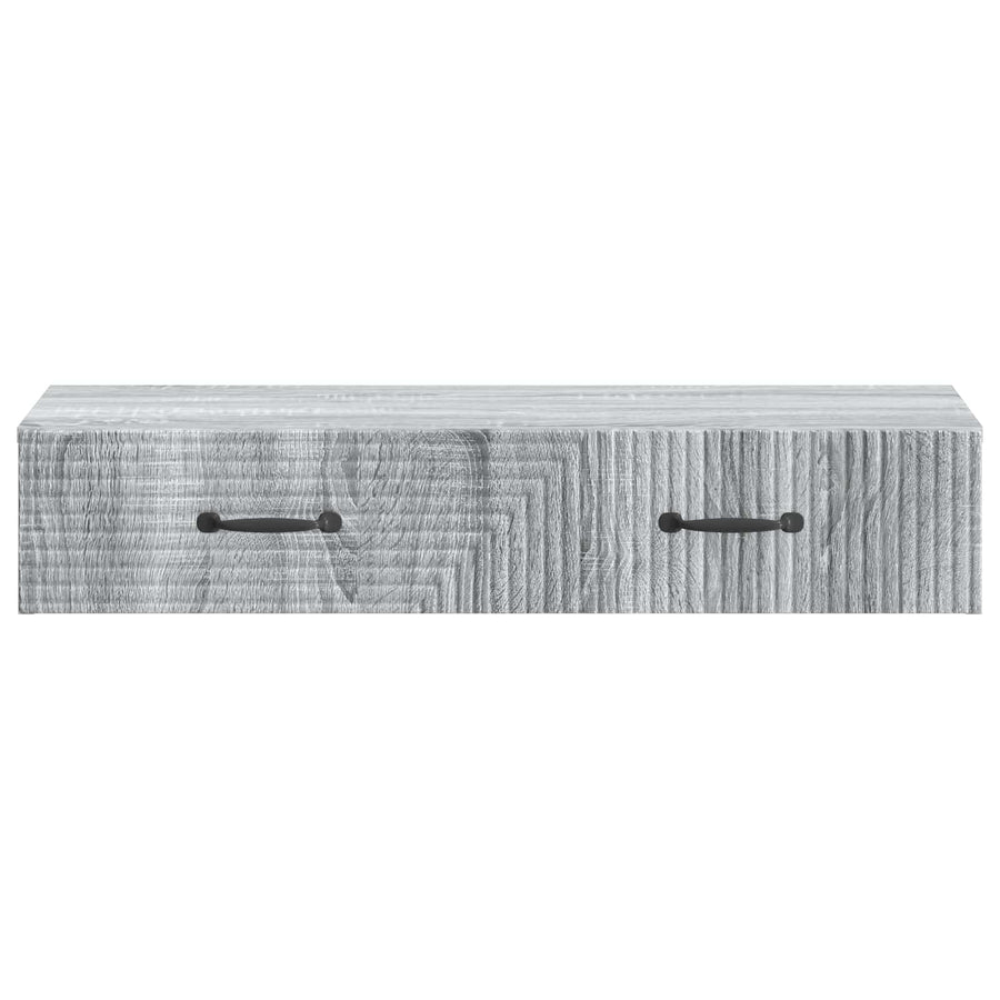 Wandmontage Zijtafel Grijs sonoma 87,5 x 34,5 x 17 cm