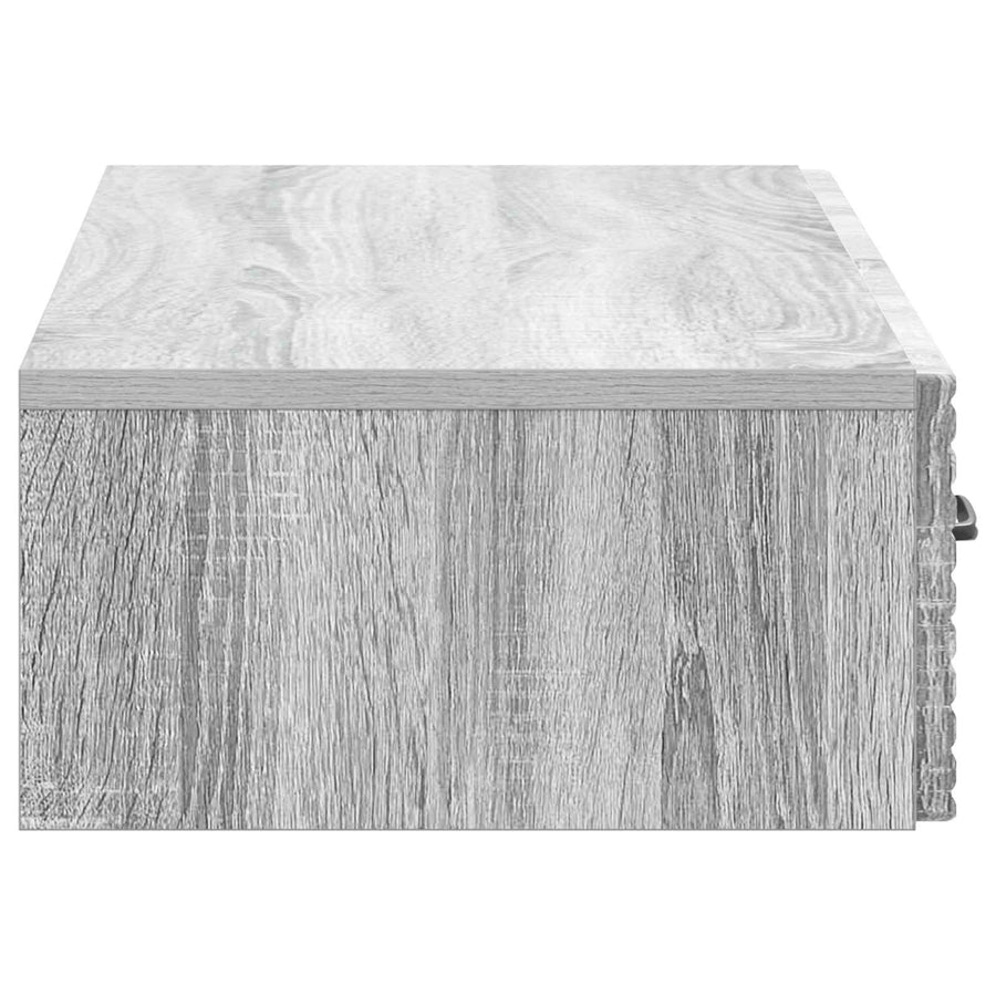 Wandmontage Zijtafel Grijs sonoma 87,5 x 34,5 x 17 cm
