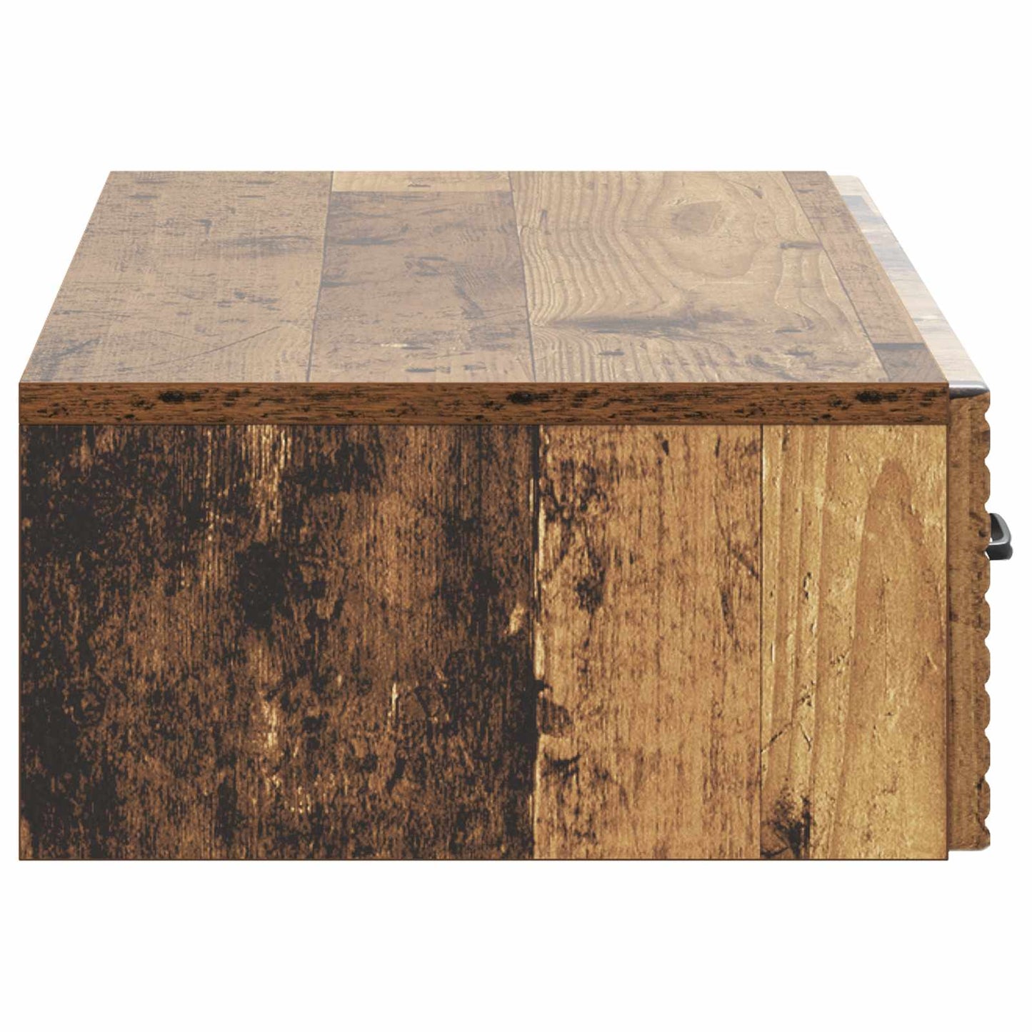 Wandmontage Zijtafel Oud hout 87,5 x 34,5 x 17 cm Bewerkt hout