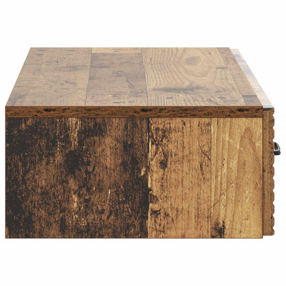 Wandmontage Zijtafel Oud hout 87,5 x 34,5 x 17 cm Bewerkt hout
