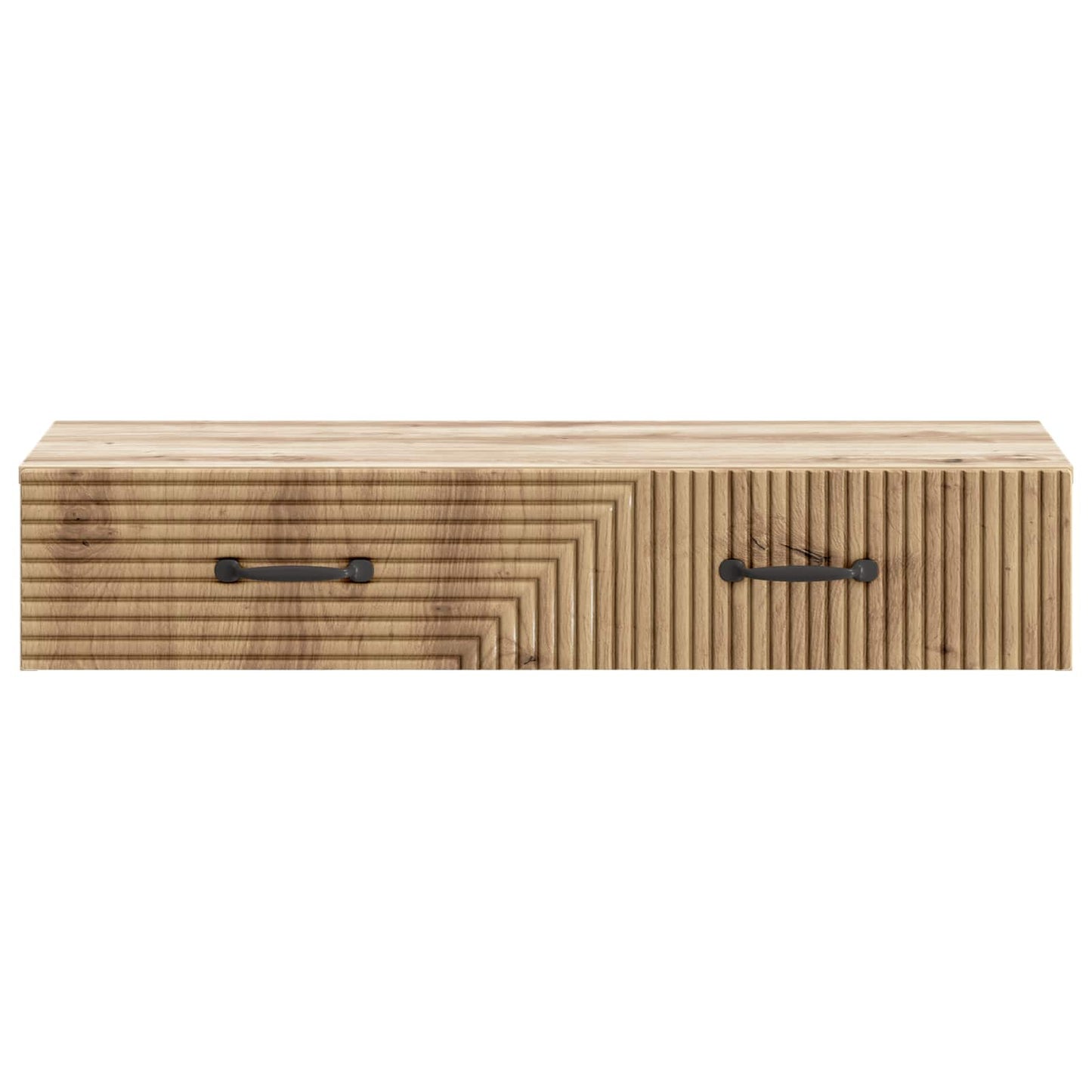 Wandmontage Zijtafel Artisanaal eiken 87,5 x 34,5 x 17 cm