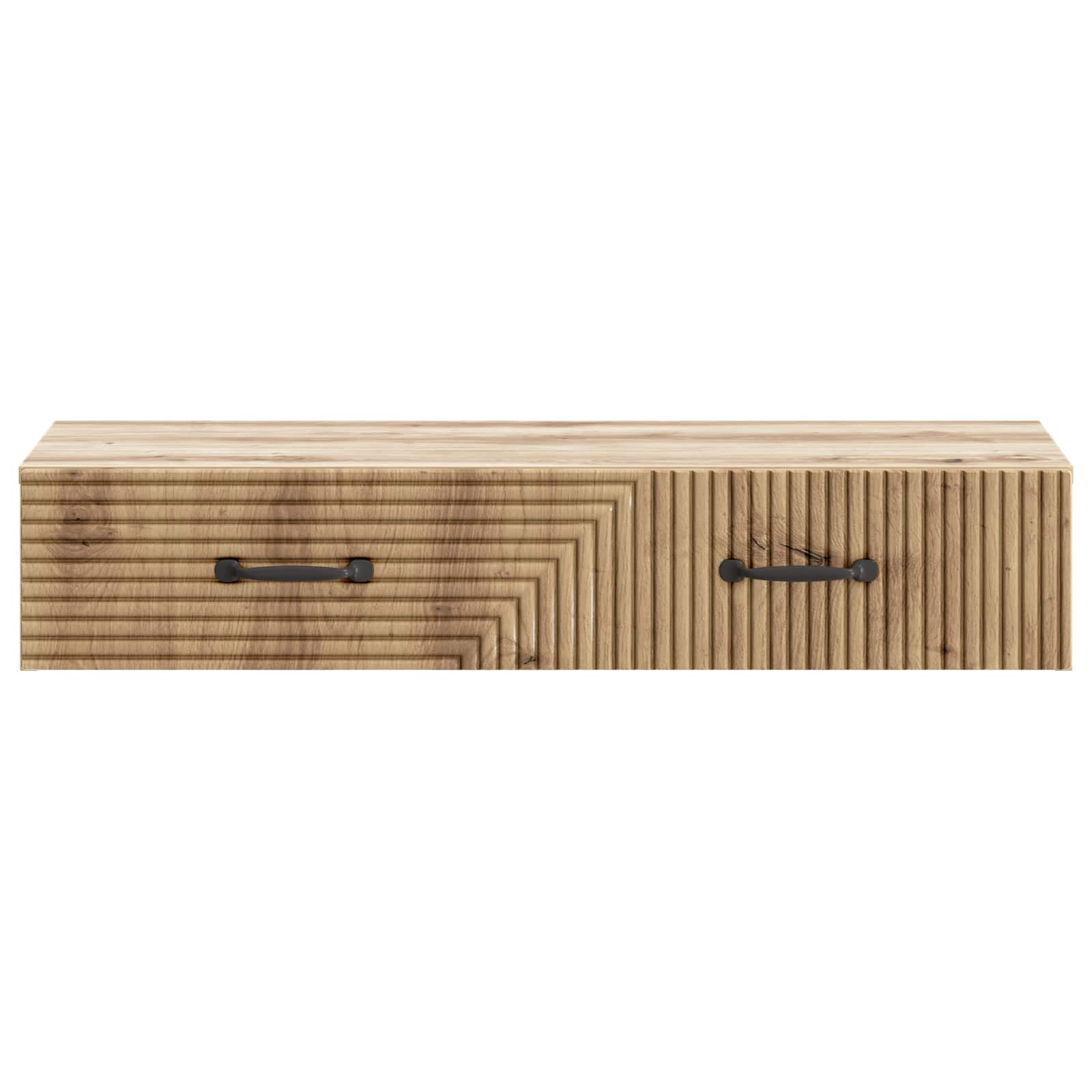 Wandmontage Zijtafel Artisanaal eiken 87,5 x 34,5 x 17 cm