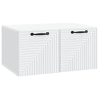 Wandkast tv-meubel 59,5x41x30 cm wit bewerkt hout