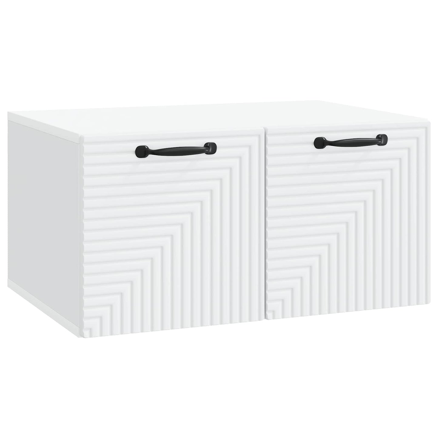 Wandbeugel TV-kast Wit 59,5 x 41 x 30 cm Bewerkt hout