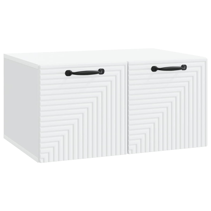 Wandbeugel TV-kast Wit 59,5 x 41 x 30 cm Bewerkt hout