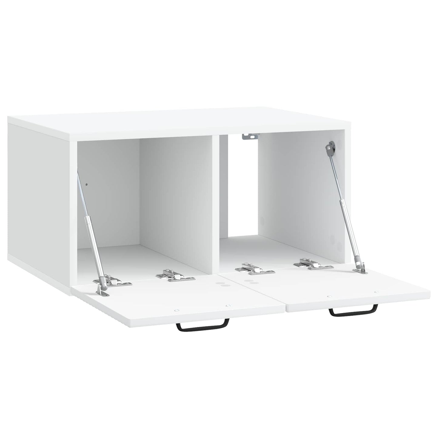 Wandbeugel TV-kast Wit 59,5 x 41 x 30 cm Bewerkt hout