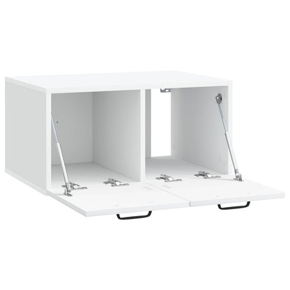 Wandbeugel TV-kast Wit 59,5 x 41 x 30 cm Bewerkt hout