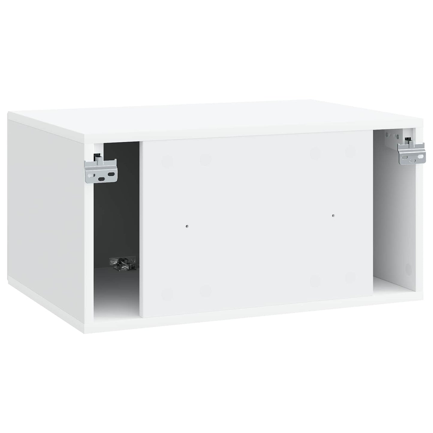 Wandbeugel TV-kast Wit 59,5 x 41 x 30 cm Bewerkt hout
