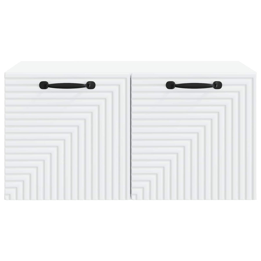 Wandbeugel TV-kast Wit 59,5 x 41 x 30 cm Bewerkt hout