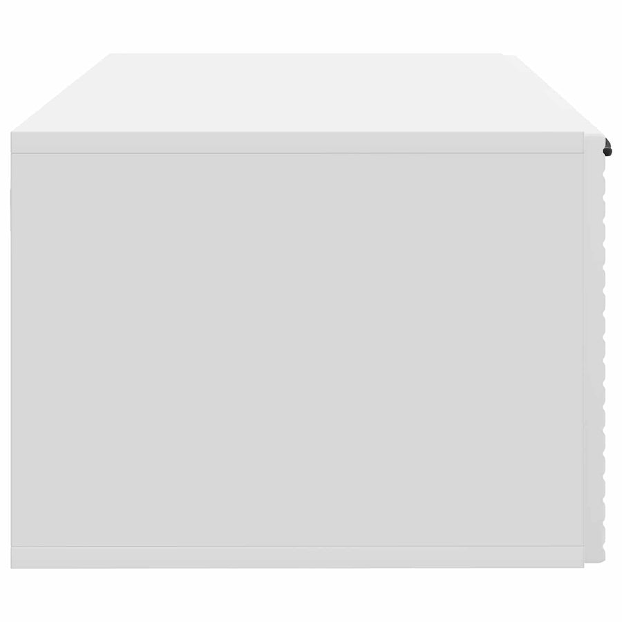 Wandbeugel TV-kast Wit 59,5 x 41 x 30 cm Bewerkt hout
