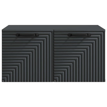 Wandbeugel TV-kast Zwart 59,5 x 41 x 30 cm Bewerkt hout