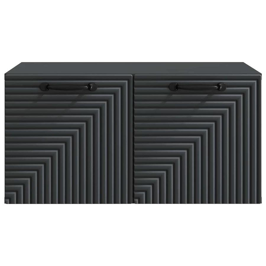 Wandbeugel TV-kast Zwart 59,5 x 41 x 30 cm Bewerkt hout
