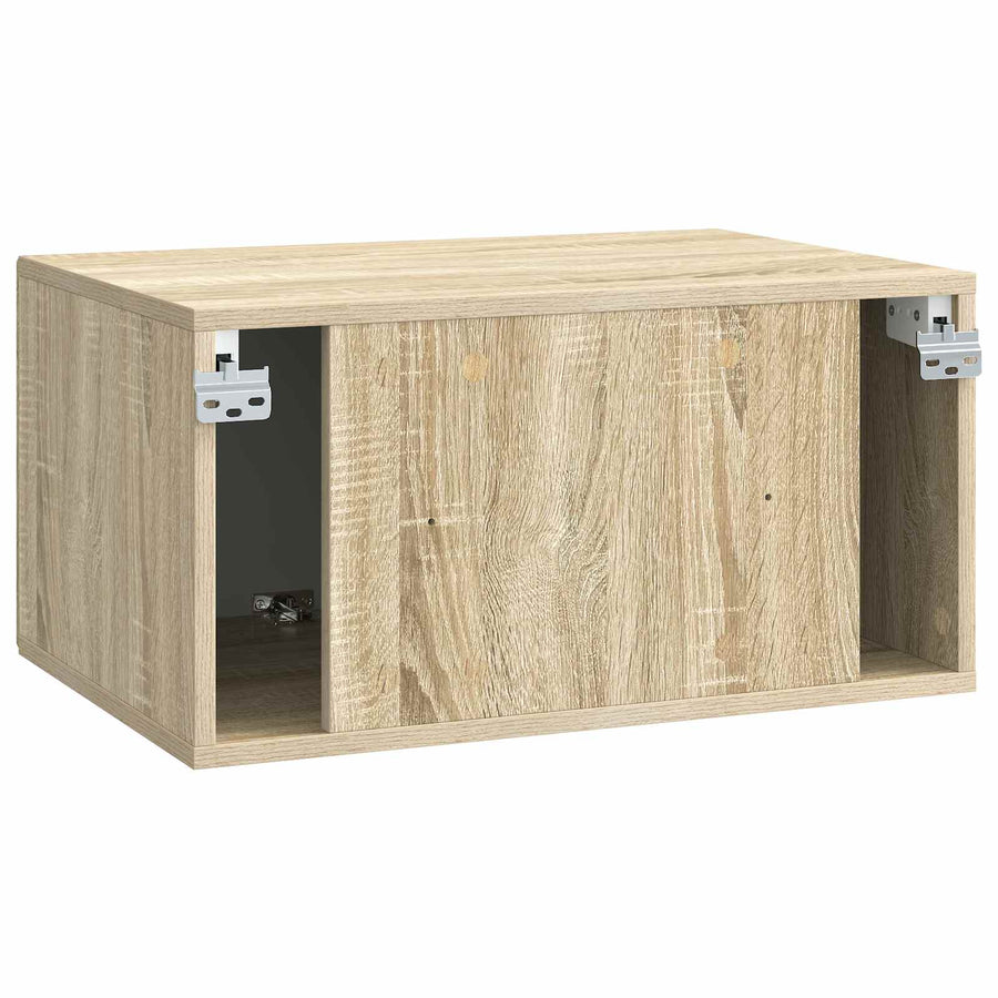 Wandbeugel TV-kast Sonoma Eiken 59,5 x 41 x 30 cm Bewerkt hout