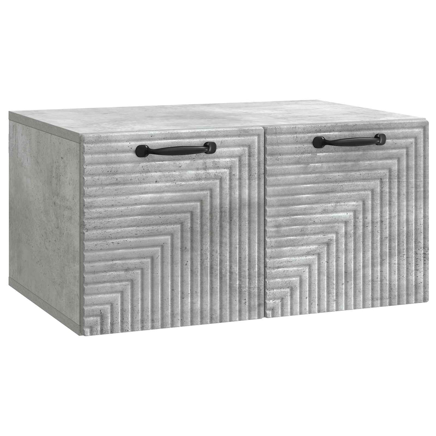 Wandbeugel TV-kast Betongrijs 59,5 x 41 x 30 cm Bewerkt hout