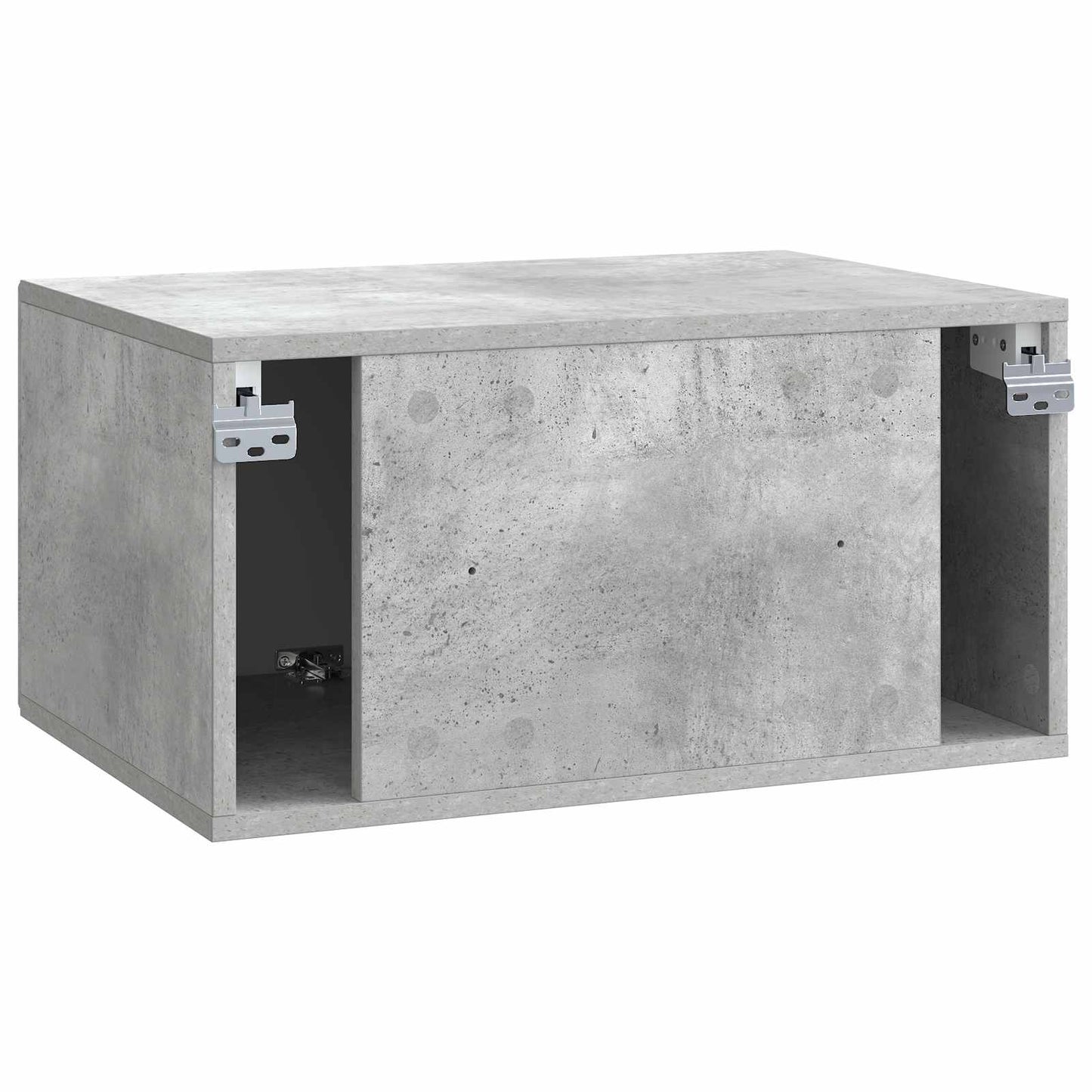 Wandbeugel TV-kast Betongrijs 59,5 x 41 x 30 cm Bewerkt hout