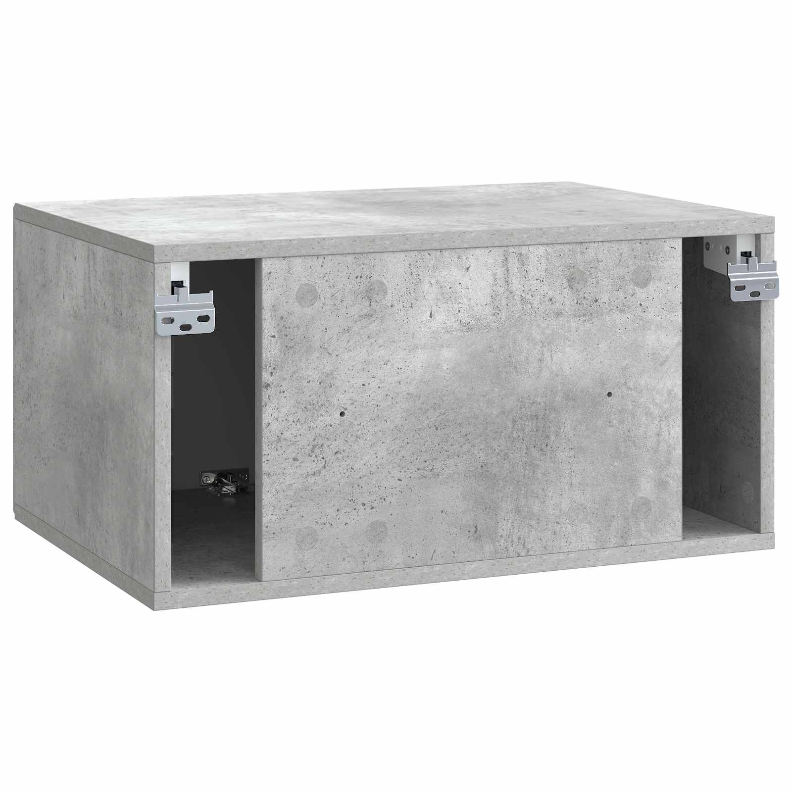 Wandbeugel TV-kast Betongrijs 59,5 x 41 x 30 cm Bewerkt hout