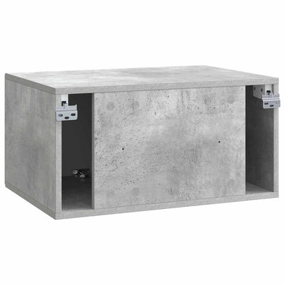 Wandbeugel TV-kast Betongrijs 59,5 x 41 x 30 cm Bewerkt hout