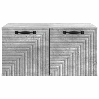 Wandbeugel TV-kast Betongrijs 59,5 x 41 x 30 cm Bewerkt hout