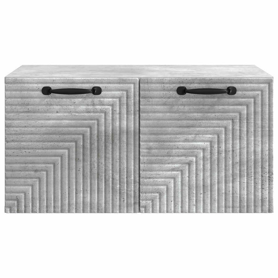 Wandbeugel TV-kast Betongrijs 59,5 x 41 x 30 cm Bewerkt hout