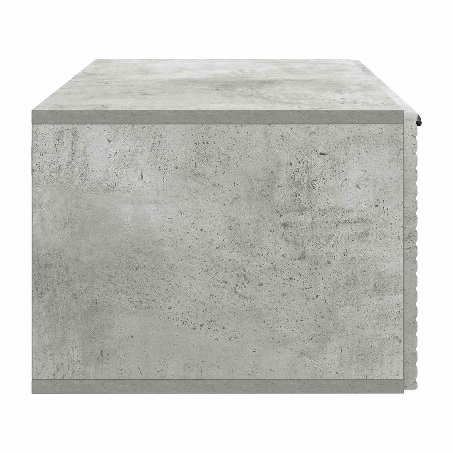 Wandbeugel TV-kast Betongrijs 59,5 x 41 x 30 cm Bewerkt hout