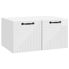 Wandkast tv 59,5x41x30 cm hoogglans wit bewerkt hout