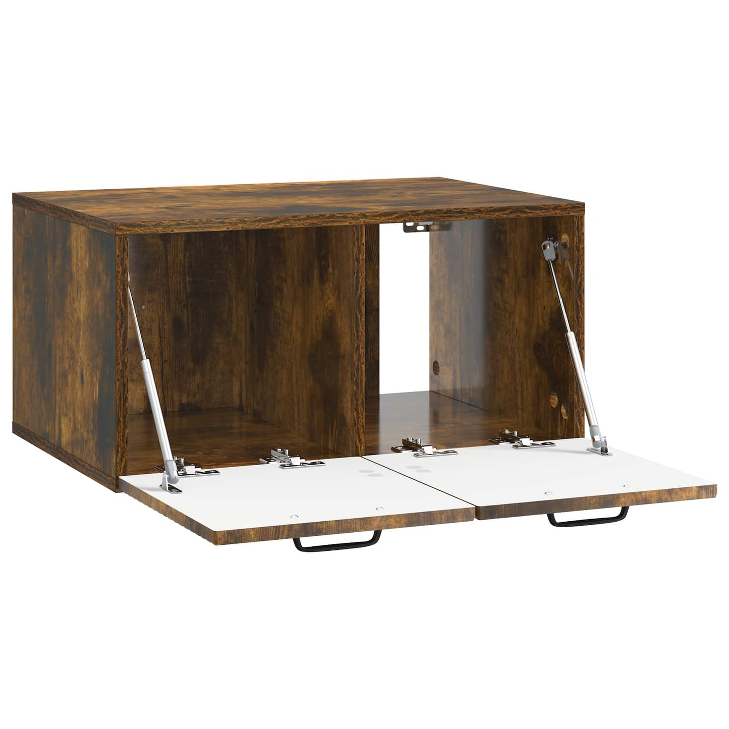 Wandbeugel TV-kast Gerookt eiken 59,5 x 41 x 30 cm Bewerkt hout