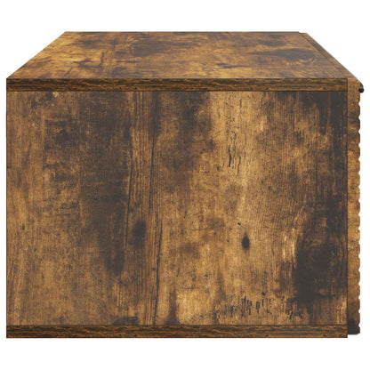 Wandbeugel TV-kast Gerookt eiken 59,5 x 41 x 30 cm Bewerkt hout