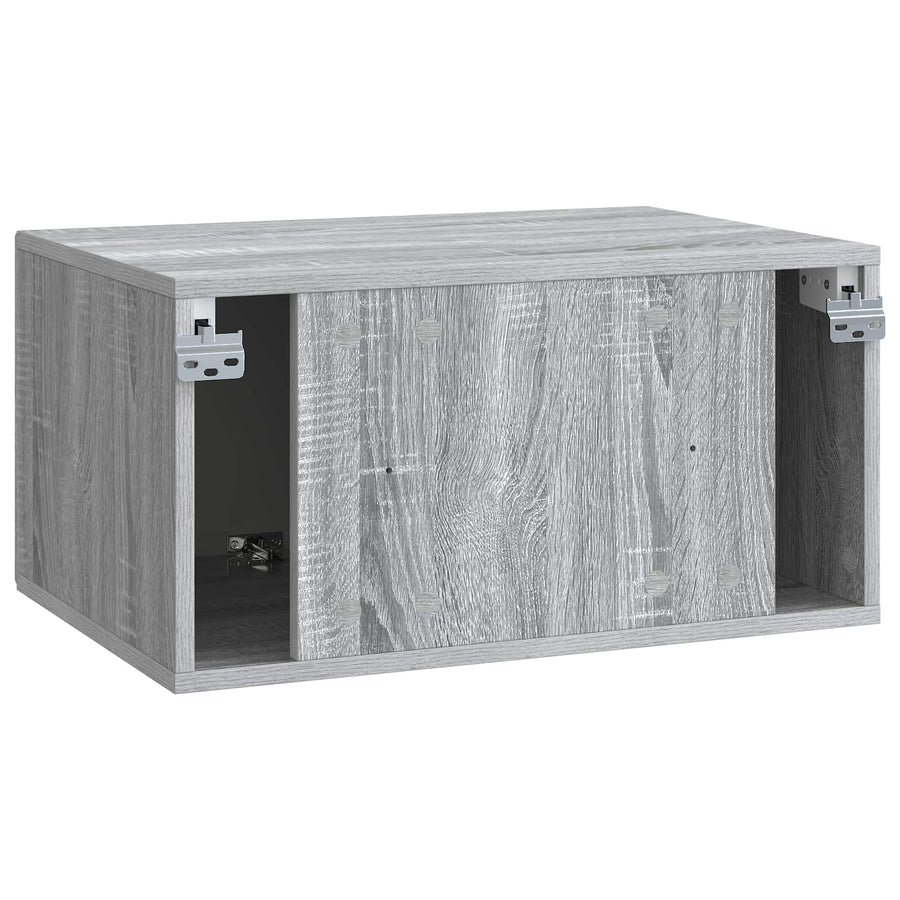 Wandbeugel TV-kast Grijs sonoma 59,5 x 41 x 30 cm Bewerkt hout