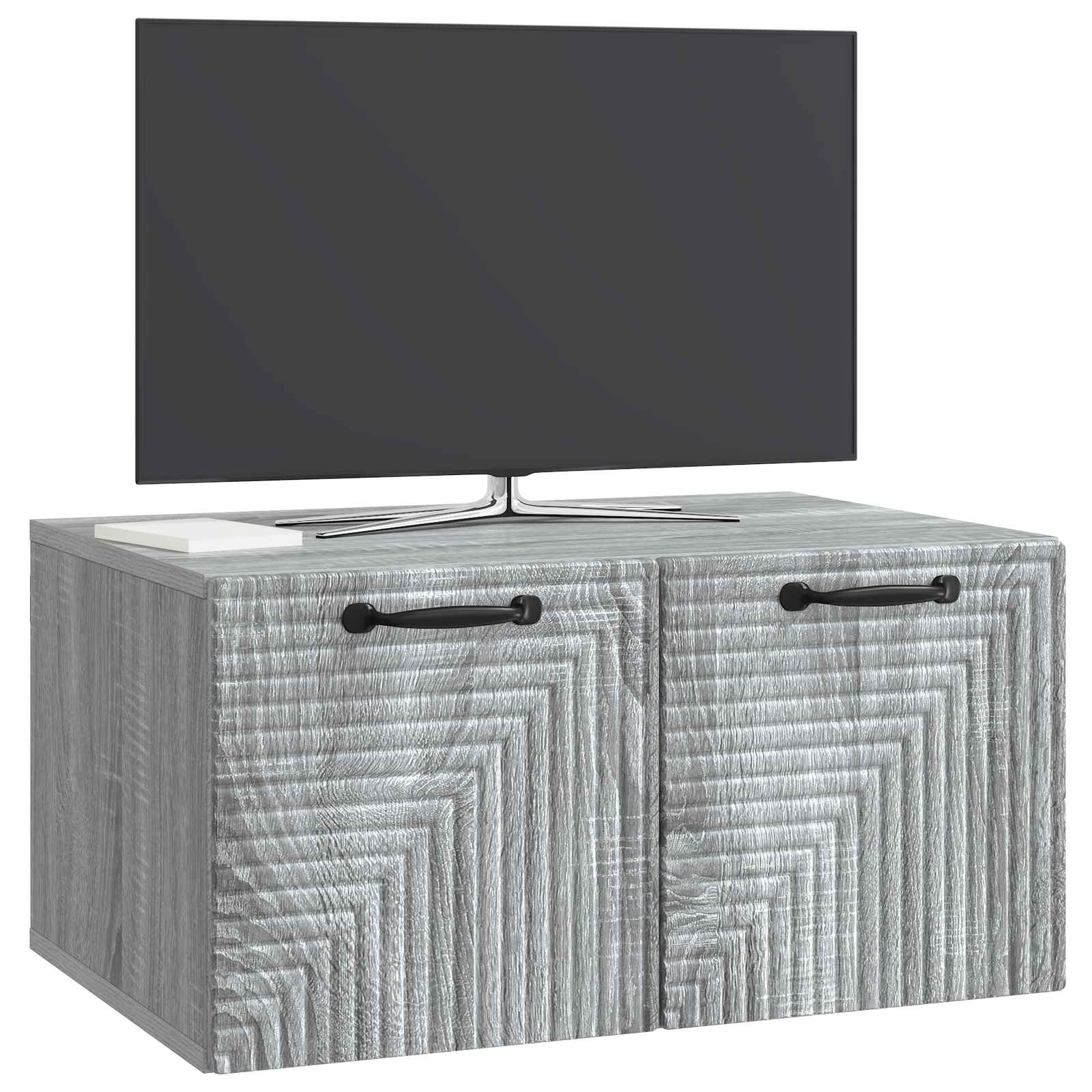 Wandbeugel TV-kast Grijs sonoma 59,5 x 41 x 30 cm Bewerkt hout