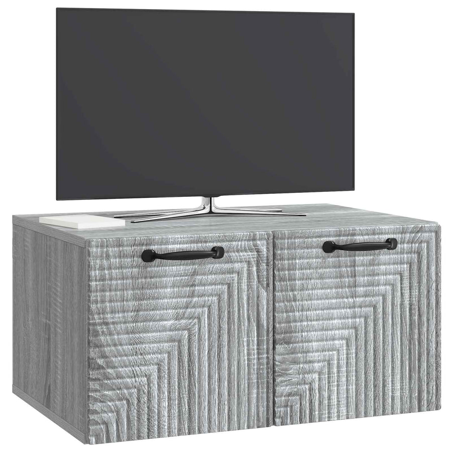 Wandbeugel TV-kast Grijs sonoma 59,5 x 41 x 30 cm Bewerkt hout