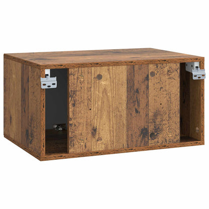 Wandbeugel TV-kast Oud hout 59,5 x 41 x 30 cm Bewerkt hout