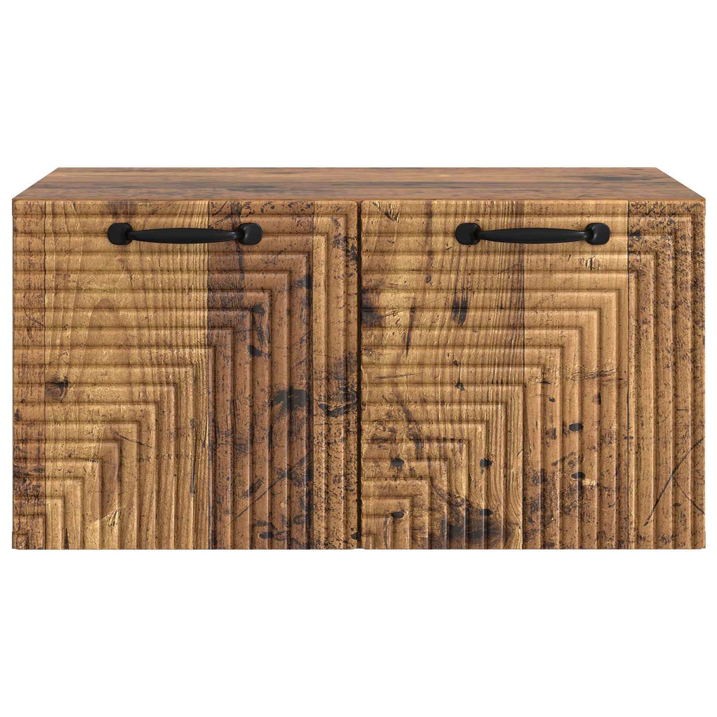 Wandbeugel TV-kast Oud hout 59,5 x 41 x 30 cm Bewerkt hout