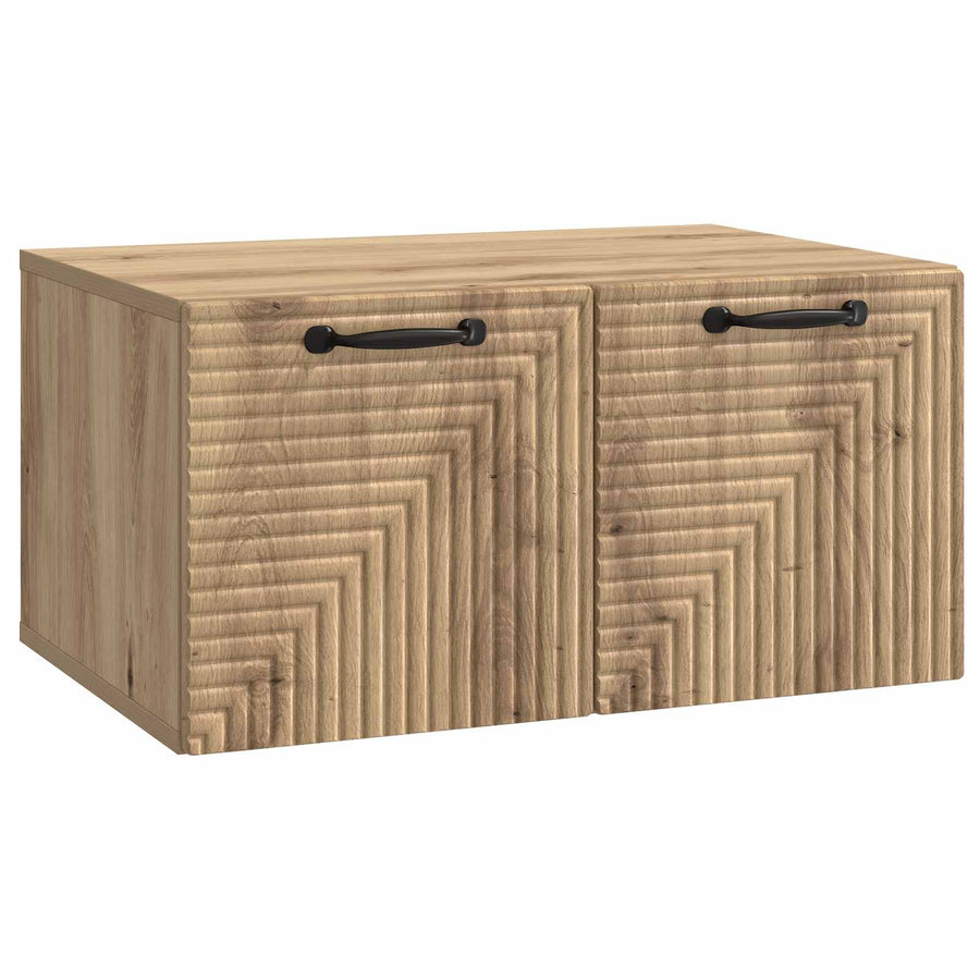 Wandbeugel TV-kast Artisanaal eiken 59,5 x 41 x 30 cm