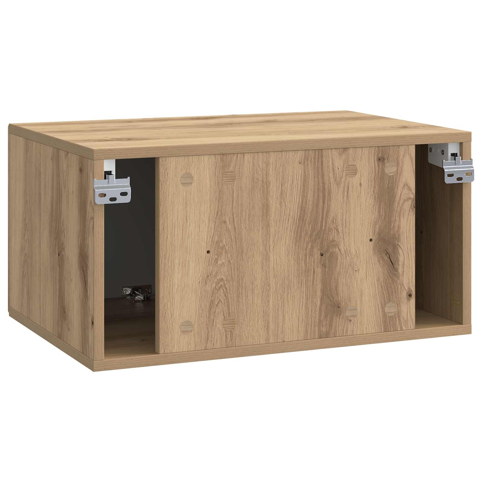 Wandbeugel TV-kast Artisanaal eiken 59,5 x 41 x 30 cm