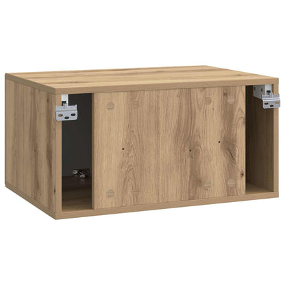 Wandbeugel TV-kast Artisanaal eiken 59,5 x 41 x 30 cm