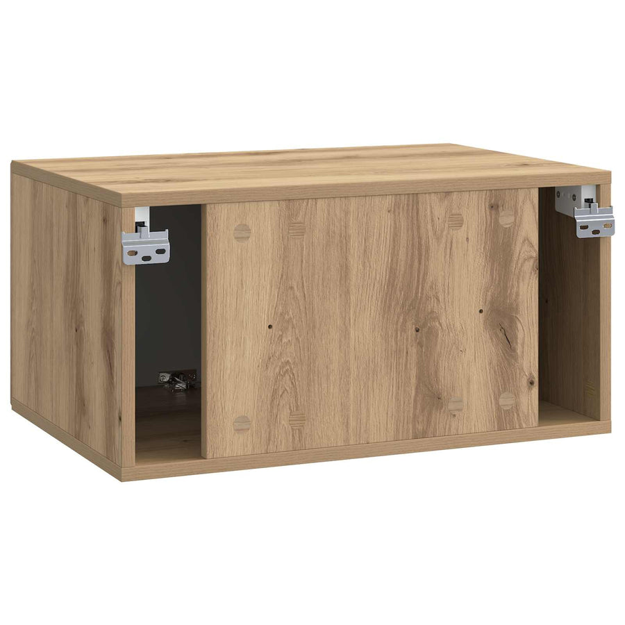 Wandbeugel TV-kast Artisanaal eiken 59,5 x 41 x 30 cm