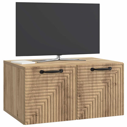 Wandbeugel TV-kast Artisanaal eiken 59,5 x 41 x 30 cm