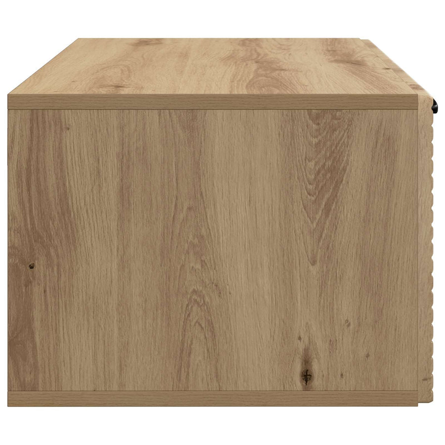 Wandbeugel TV-kast Artisanaal eiken 59,5 x 41 x 30 cm